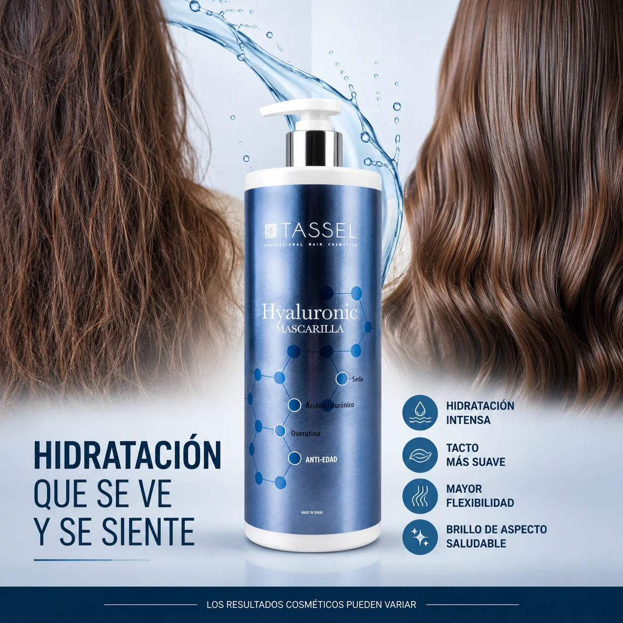 Tassel – Mascarilla capilar hidratante y reparadora Hyaluronic 1000 ml