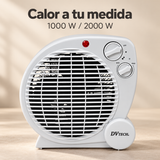 DVTECH – Termoventilador eléctrico con termostato ajustable 2000 W DV-25879