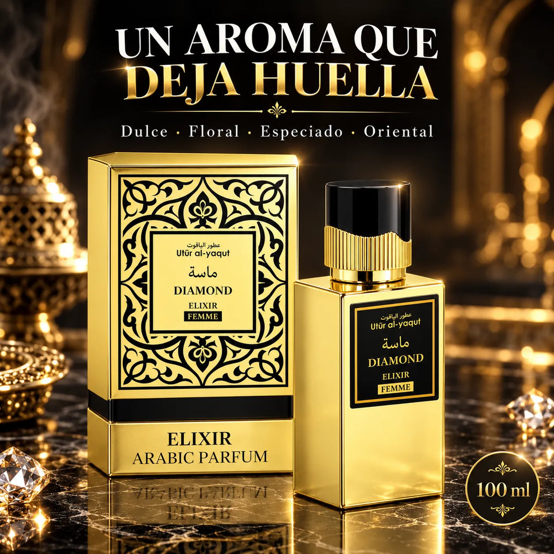 Saphir – Perfume para Mujer Utur Al-Yaqut Elixir Diamond 100 ml
