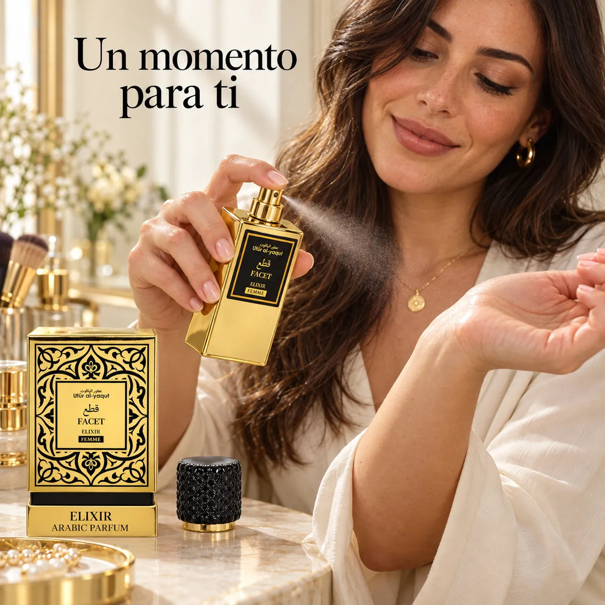 SAPHIR – Perfume gourmand para mujer Facet Elixir Femme 50 ml