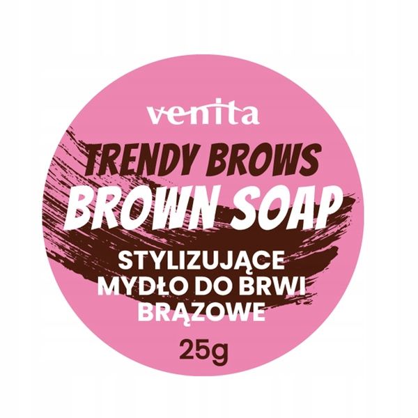Cera  para cejas 3 en 1 Venita Trendy Brows Black para peinar, tonificar y cuidar negro 25 g