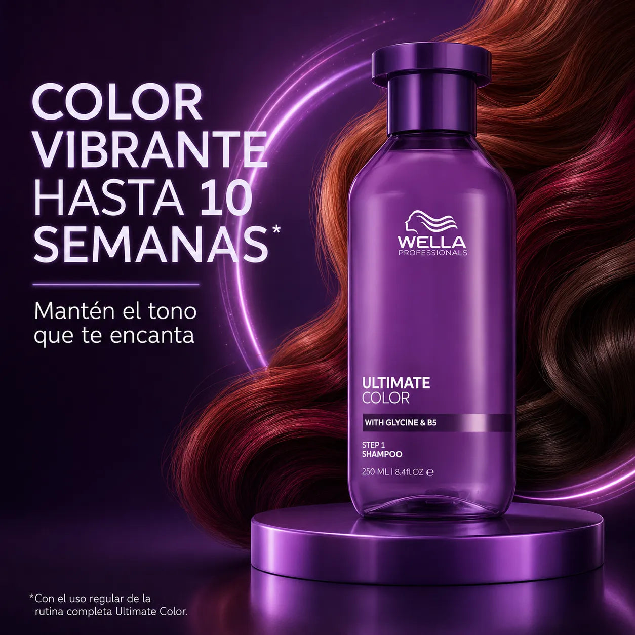Wella – Champú sin Sulfatos para Cabello Teñido Ultimate Color 250 ml