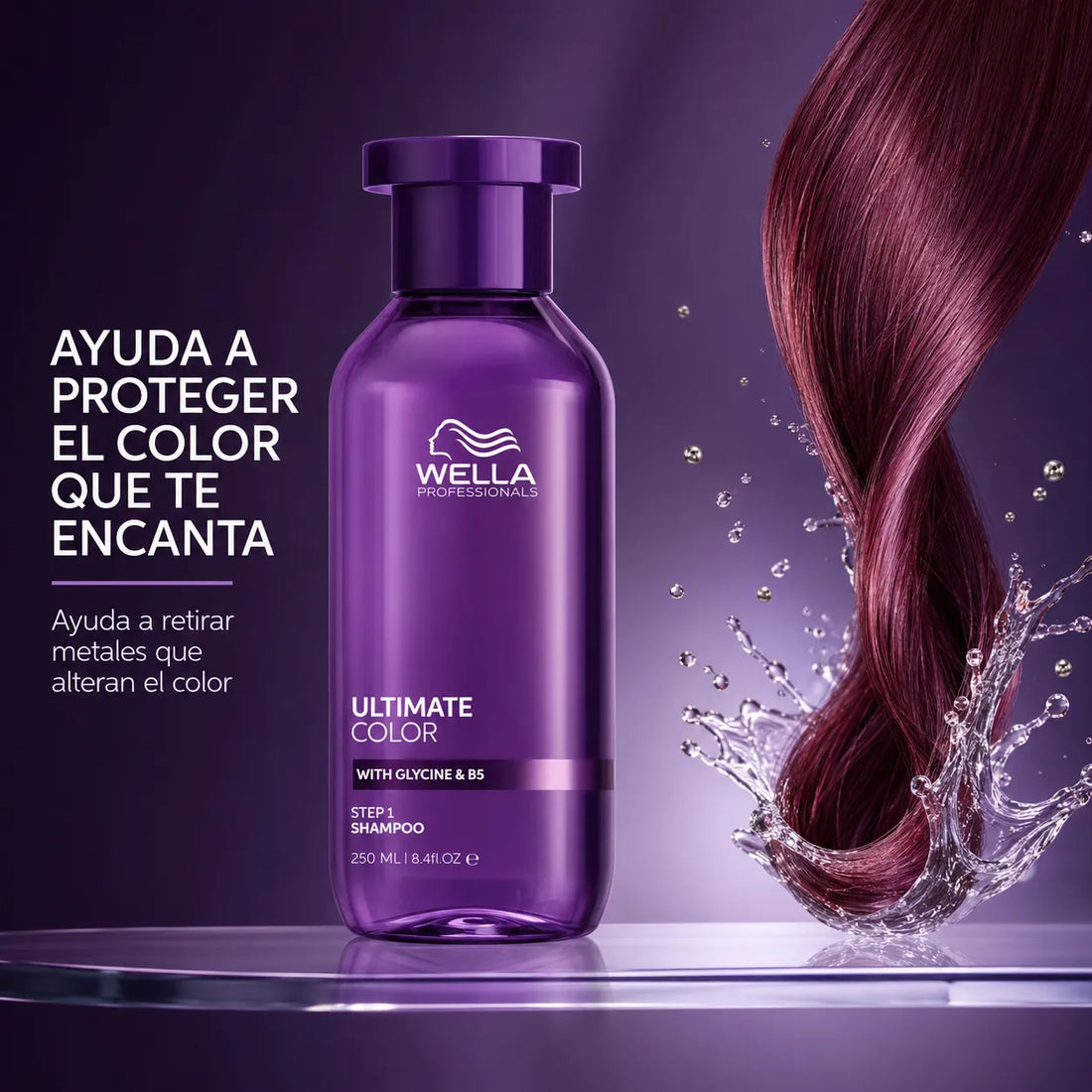 Wella – Champú sin Sulfatos para Cabello Teñido Ultimate Color 250 ml