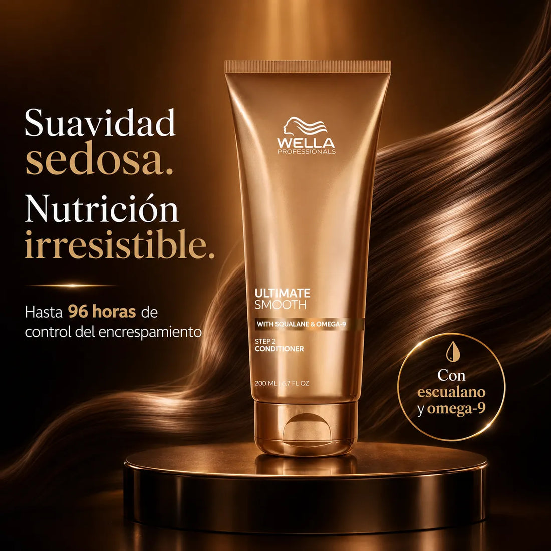 Wella – Acondicionador Antiencrespamiento Ultimate Smooth 200 ml