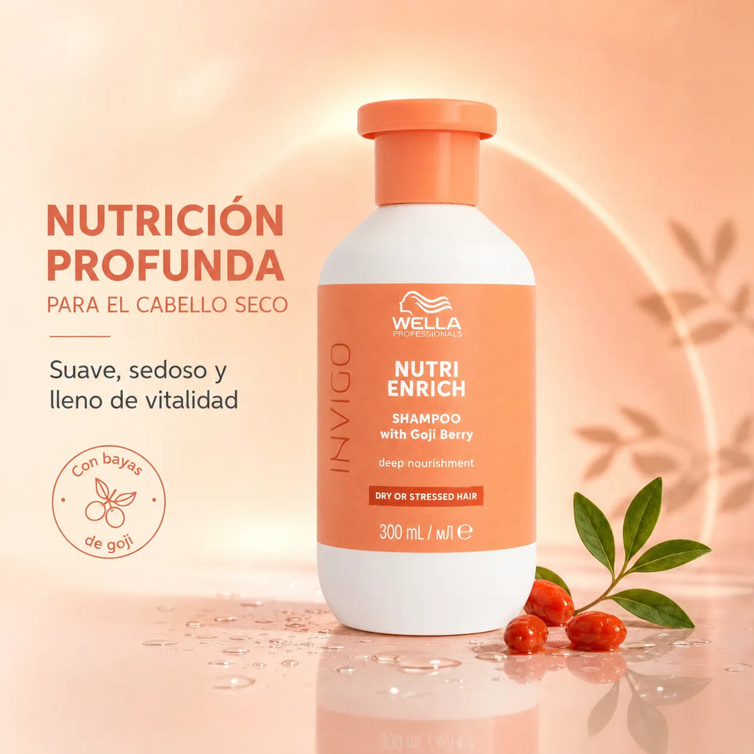 Wella – Champô para Cabelo Seco Invigo Nutri-Enrich 300 ml