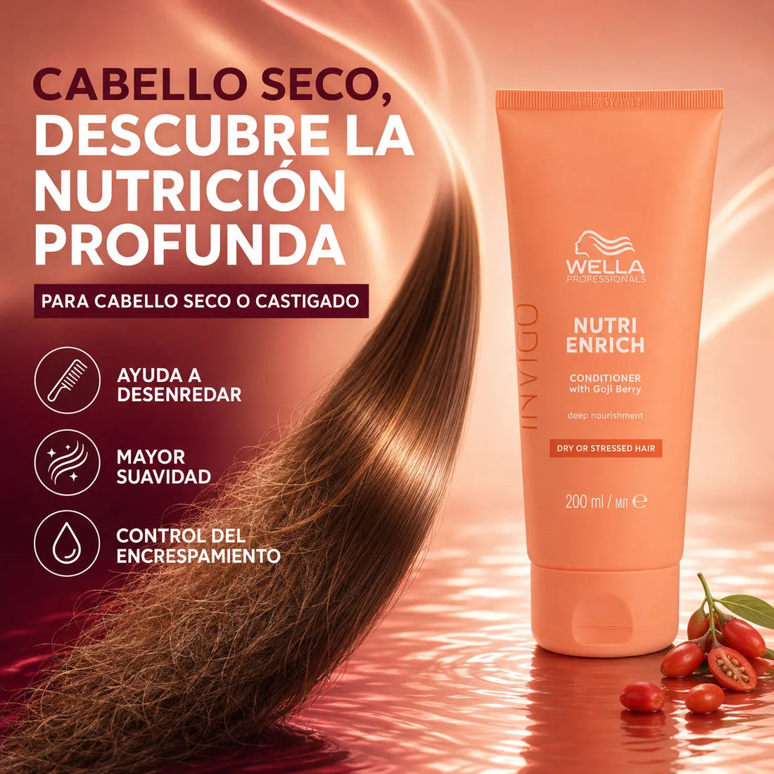 Wella – Amaciador para Cabelo Seco Invigo Nutri-Enrich 200 ml