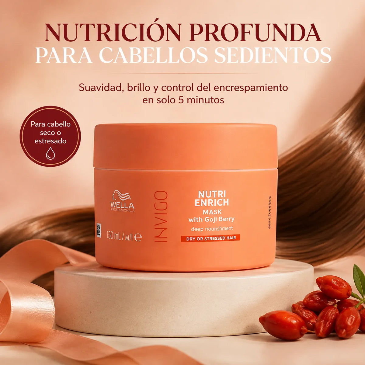 Wella – Máscara para Cabelo Seco Invigo Nutri-Enrich 150 ml