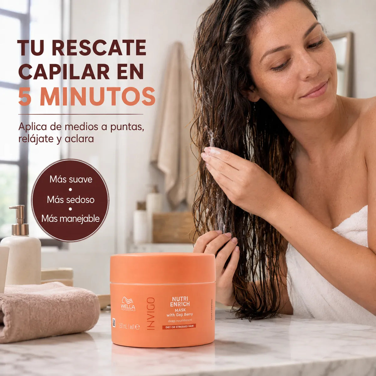 Wella – Máscara para Cabelo Seco Invigo Nutri-Enrich 150 ml