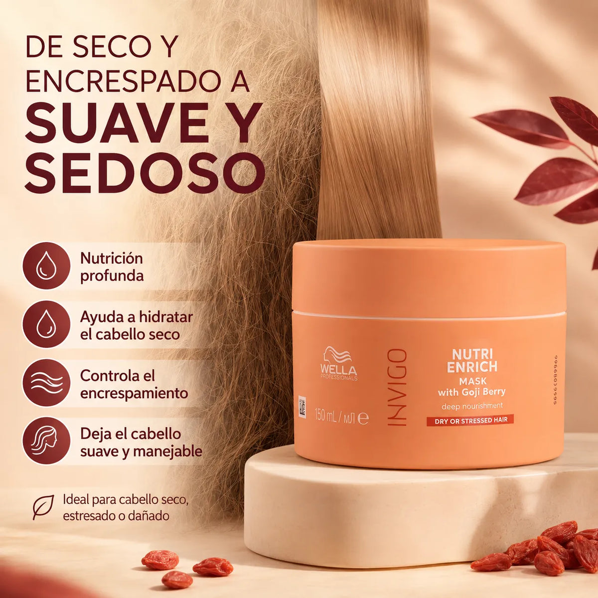Wella – Máscara para Cabelo Seco Invigo Nutri-Enrich 150 ml
