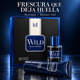 WILD – Kit de Perfume para Hombre Fresco Marino 50 ml + Shower Gel 50 ml