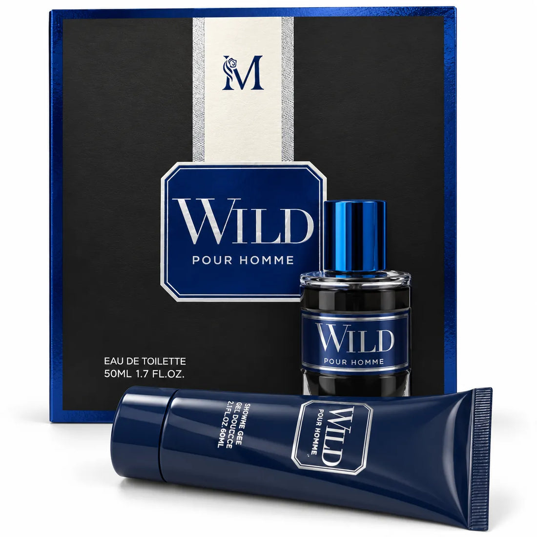 WILD – Kit de Perfume para Hombre Fresco Marino 50 ml + Shower Gel 50 ml