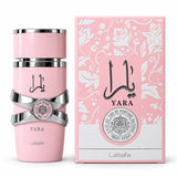 Lattafa – Perfume para Mulher YARA Rosa Doce e Floral 100 ml