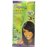 Sistema de alisado acondicionador con aceite de oliva orgánico Africa's Best, paquete económico