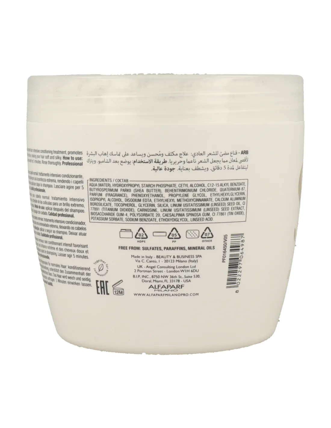 Alfaparf Semi di Lino Diamond Mascarilla Iluminadora 500 ml