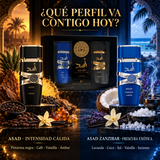 Lattafa – Estuche de Perfumes para Hombre Asad + Asad Zanzibar 2 x 100 ml