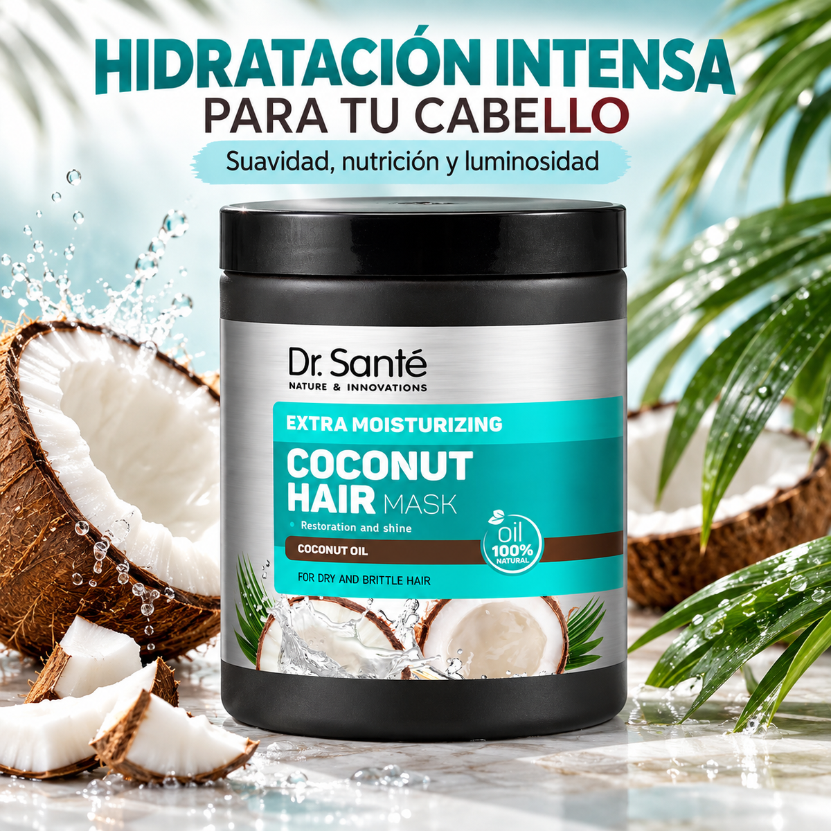 Máscara Capilar Coco Hair Mask 1 L Dr Sante