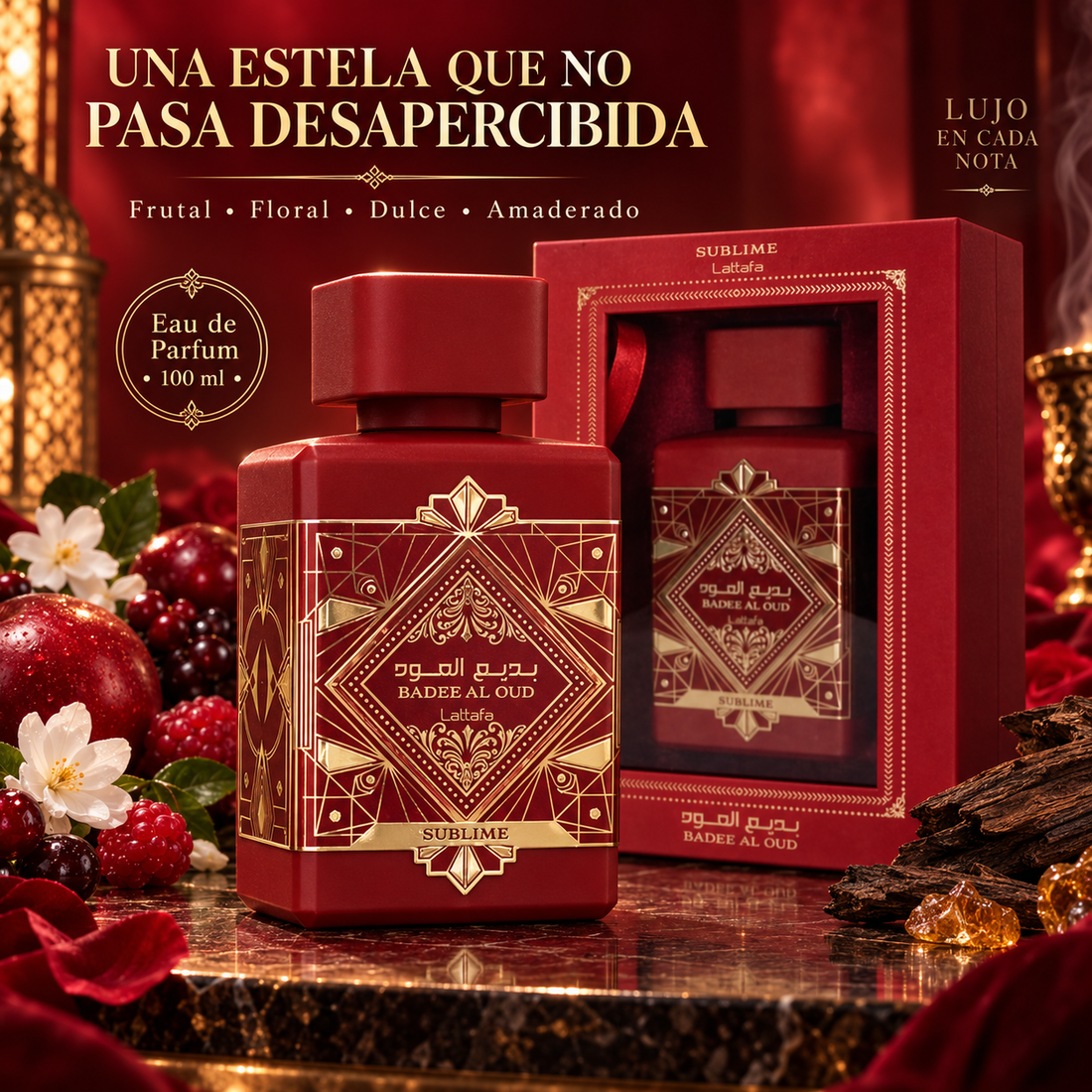 Lattafa – Perfume unisex amaderado y aromático 100 ml