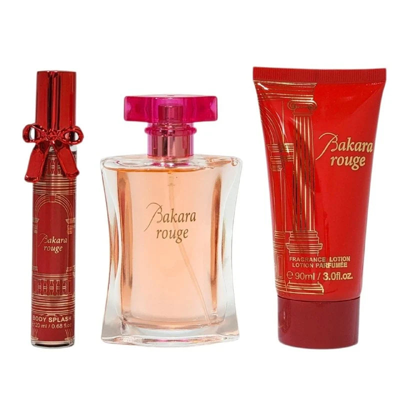 Bakara – Set de fragancia para mujer Bakara Rouge 3 piezas