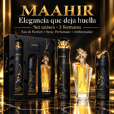 Lattafa – Set de Perfume Unisex Maahir Floral Ámbar 100 ml + 200 ml + 300 ml