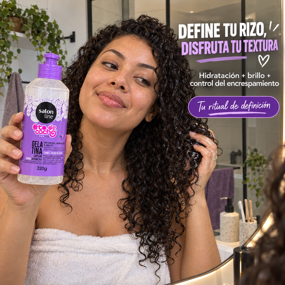Salon Line – Gelatina para Cabello Rizado de Alta Definición 320 g