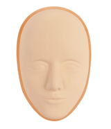 Cara silicona 5D, práctica maquillaje, pestañas, tatuaje