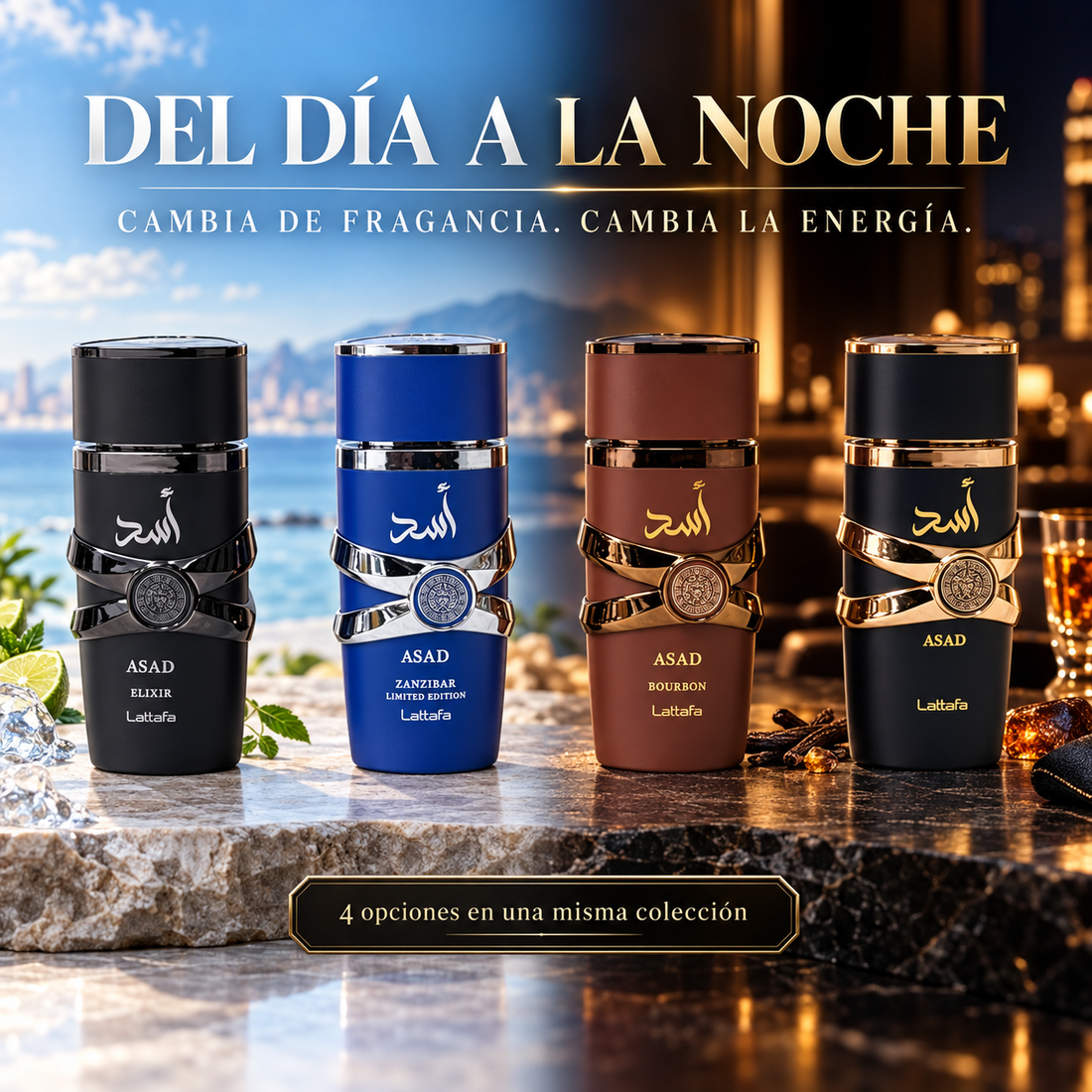 Lattafa – Set de Perfumes para Hombre Asad Collection 4 x 25 ml