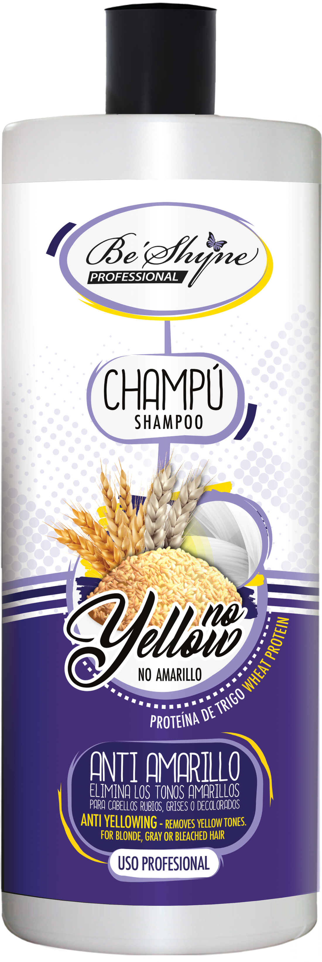 Be´Shyne® Champú No Yellow, Antiamarillo 1L.