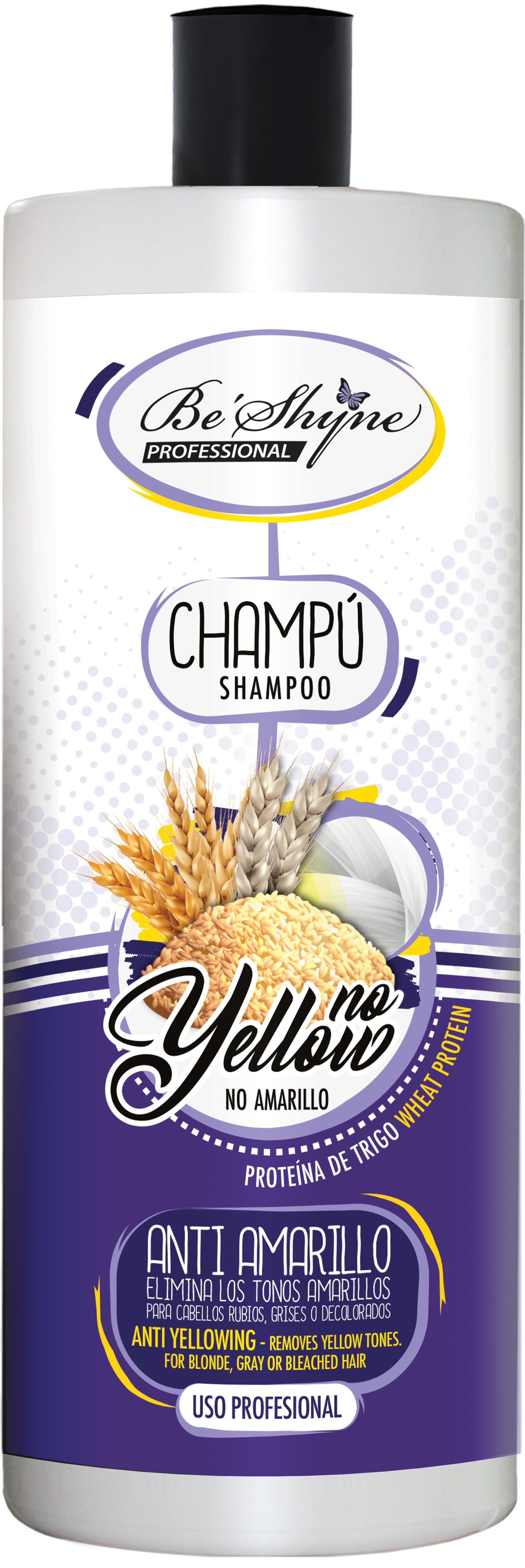 Be´Shyne® Mascarilla  No Yellow, Antiamarillo 1L.