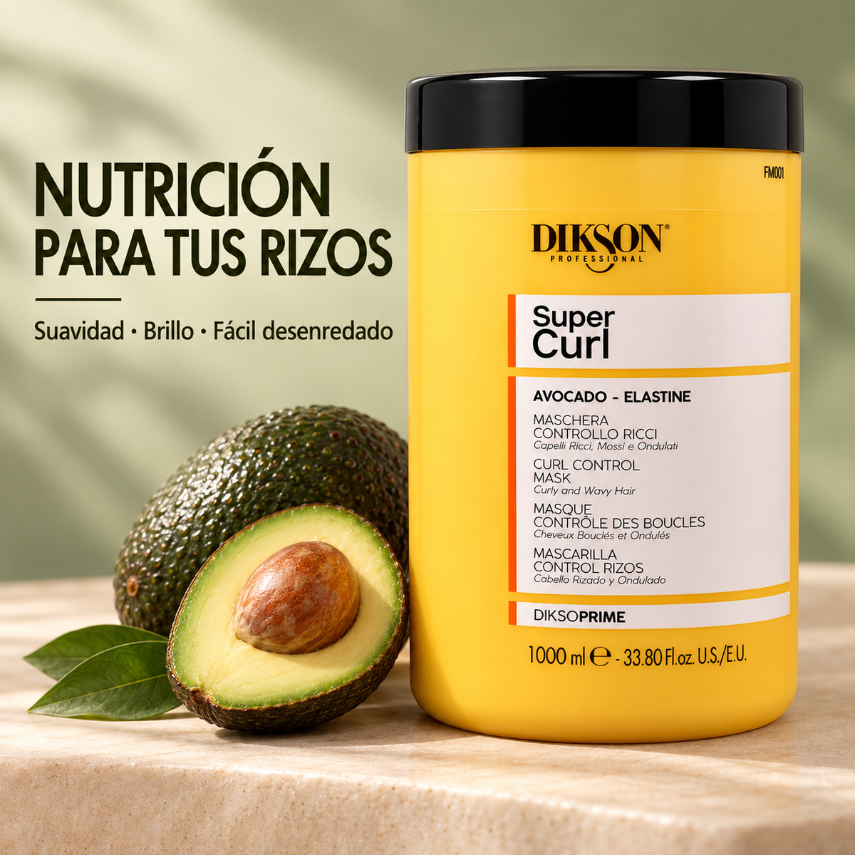 Dikson – Mascarilla para cabello rizado Super Curl 1000 ml