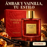 Rayhaan Tonquin Giza – Perfume unisex ámbar y vainilla EDP 100 ml