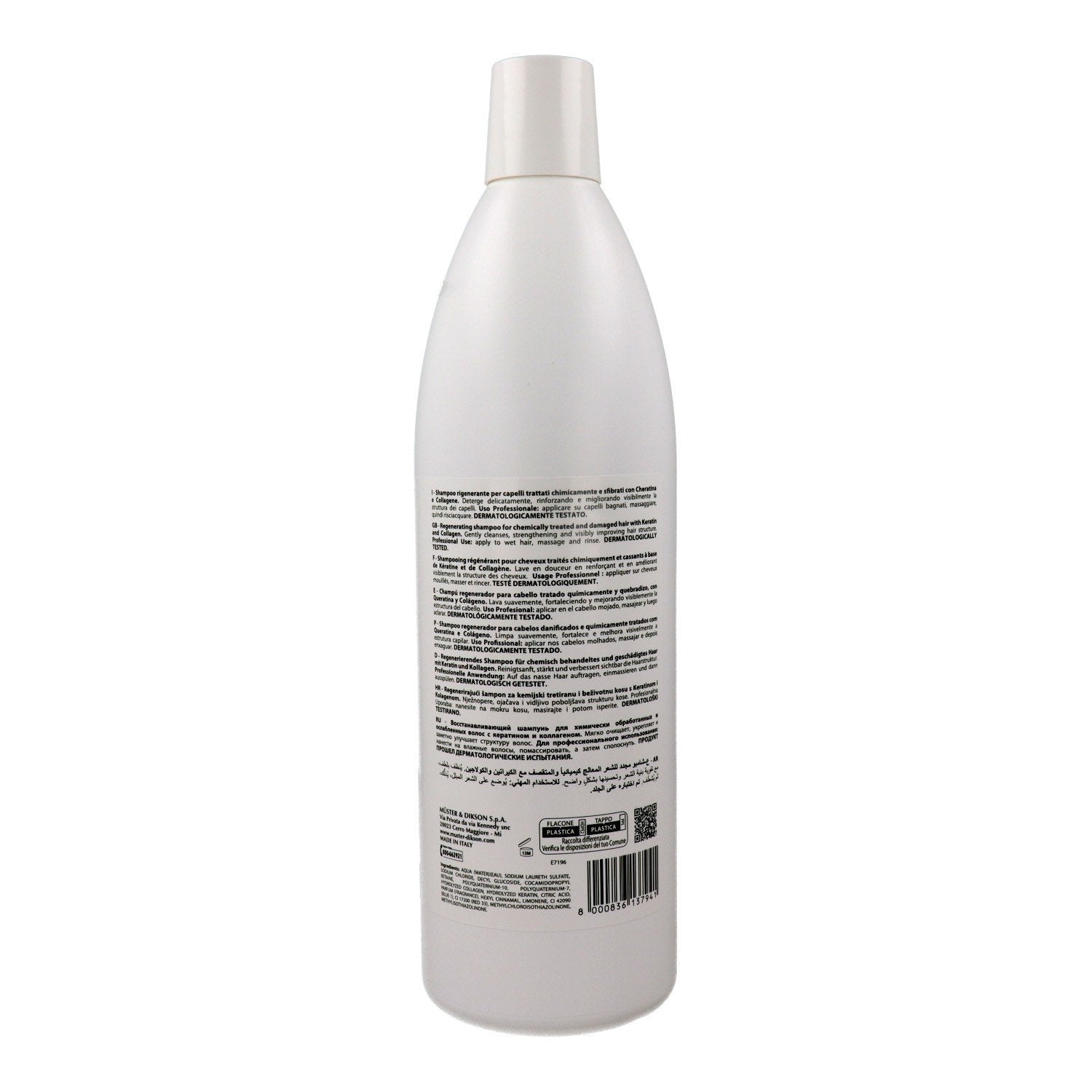 Dikson Promaster Keratin Cabello Tratado Champú Regeneradora 1000Ml