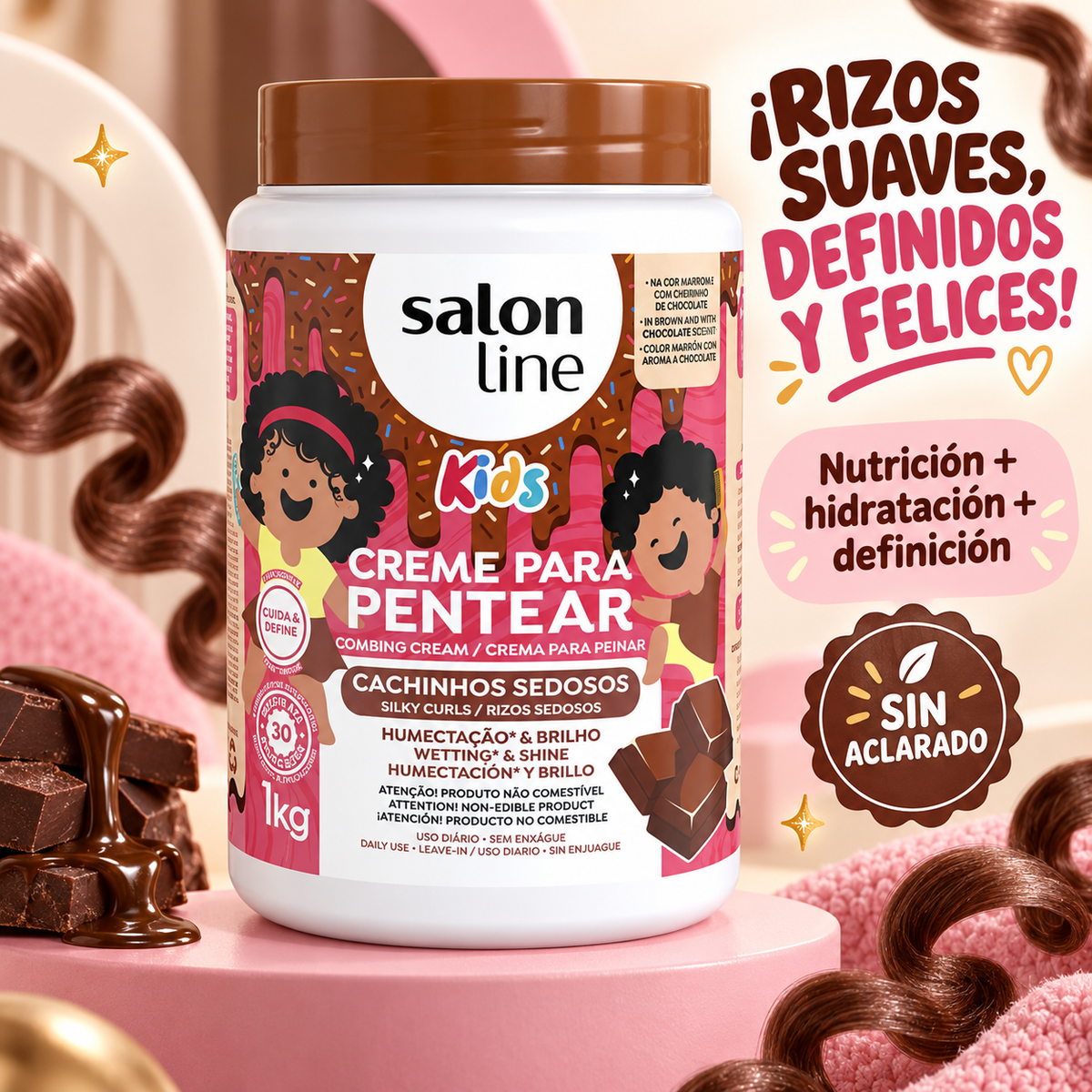 Salon Line – Crema para Peinar Infantil para Rizos Nutridos 1 kg