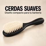 L3VEL3 – Cepillo para barbero Bristle Brush de cerdas suaves para degradados · 14,6 cm