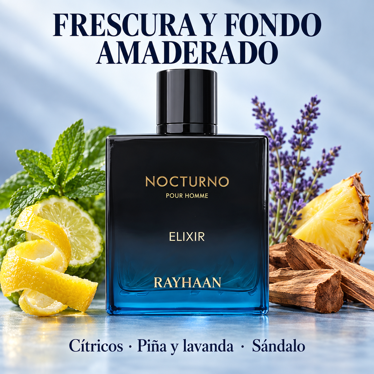Rayhaan – Perfume para hombre Nocturno Elixir Eau de Parfum 100 ml