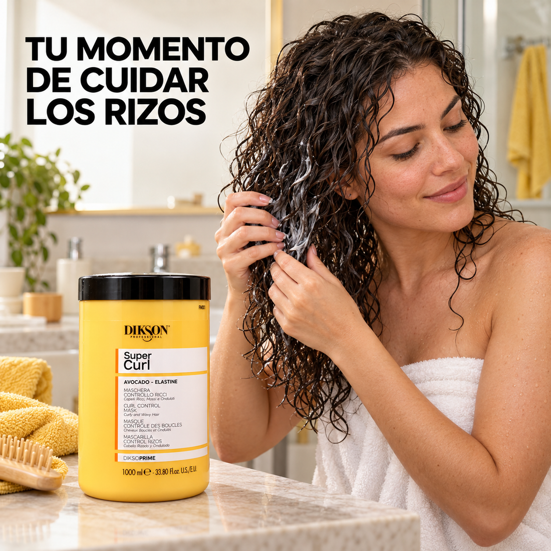 Dikson – Mascarilla para cabello rizado Super Curl 1000 ml