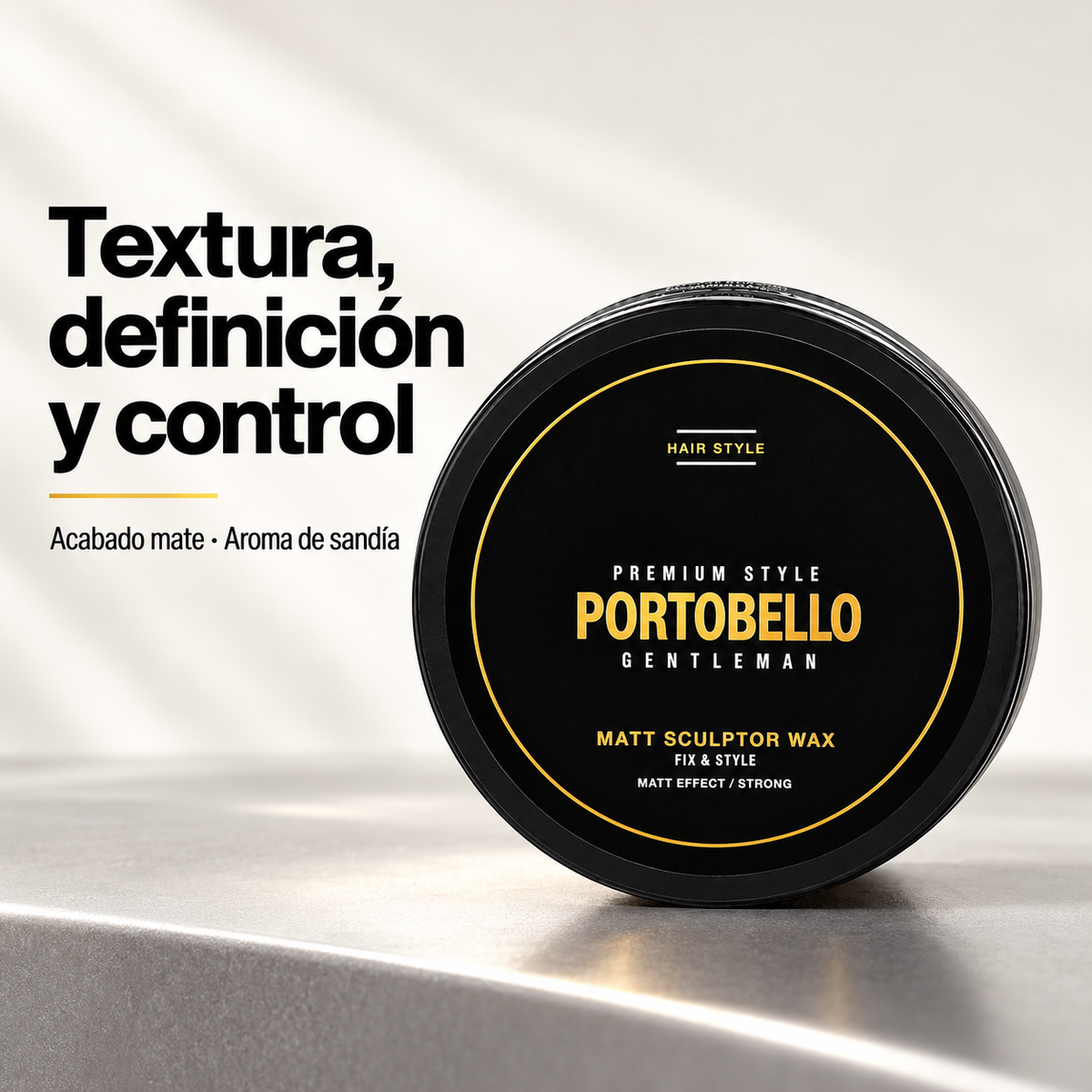 Portobello Matt Sculptor Wax – Strong Hold Matte Styling Wax 100 ml