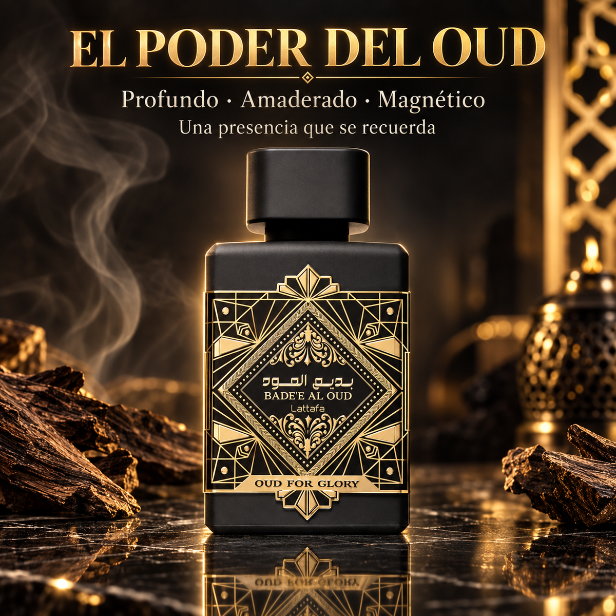 Lattafa – Perfume Unisex de Oud Bade'e Al Oud (Oud for Glory) 100 ml