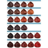 Fanola Dye, Copper, Golden Copper, Intense Copper, Mahogany, Reds, Intense Reds, Matte, Super lighteners, Toner, Correctors.