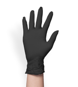 Guante desechable Nitrilo Cherry sin polvo, negro 100 und.