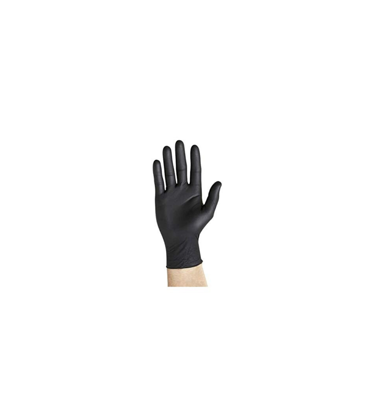 Guantes de nitrilo negro sin polvo – 100 unidades