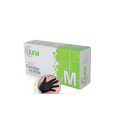 Guantes Nitrilo Negro Polvo Talla-M/7 100 Unidades