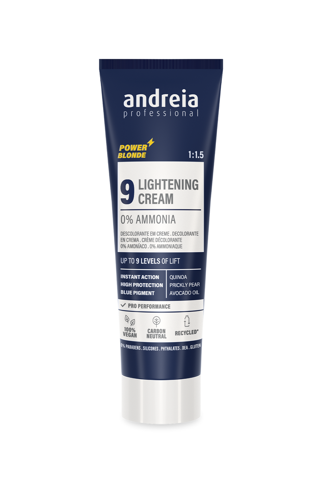 Andreia Professional – Crema decolorante sin amoniaco hasta 9 tonos 250 g