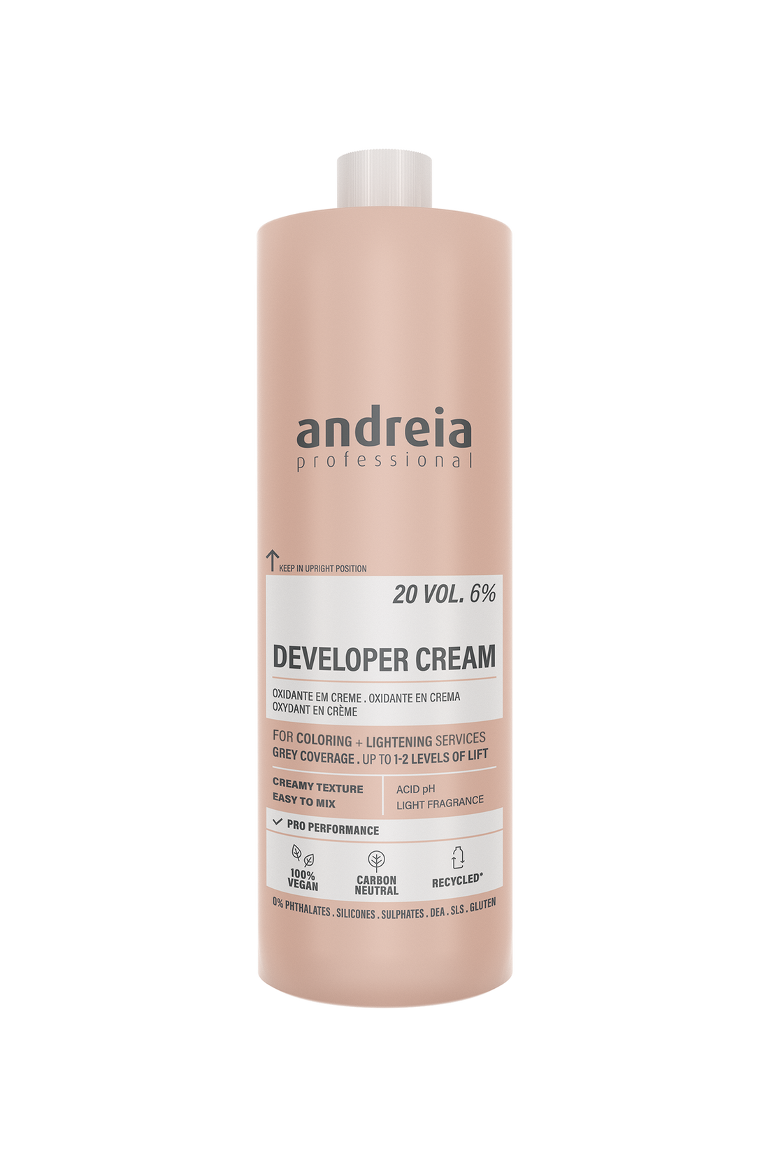 Andreia Professional – Crema Reveladora para Coloración y Decoloración 150 ml / 1000 ml