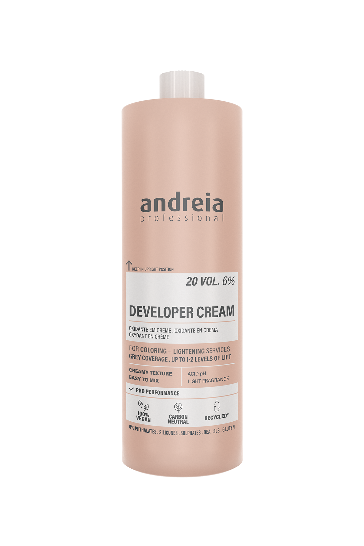 Andreia Professional – Crema Reveladora para Coloración y Decoloración 150 ml / 1000 ml