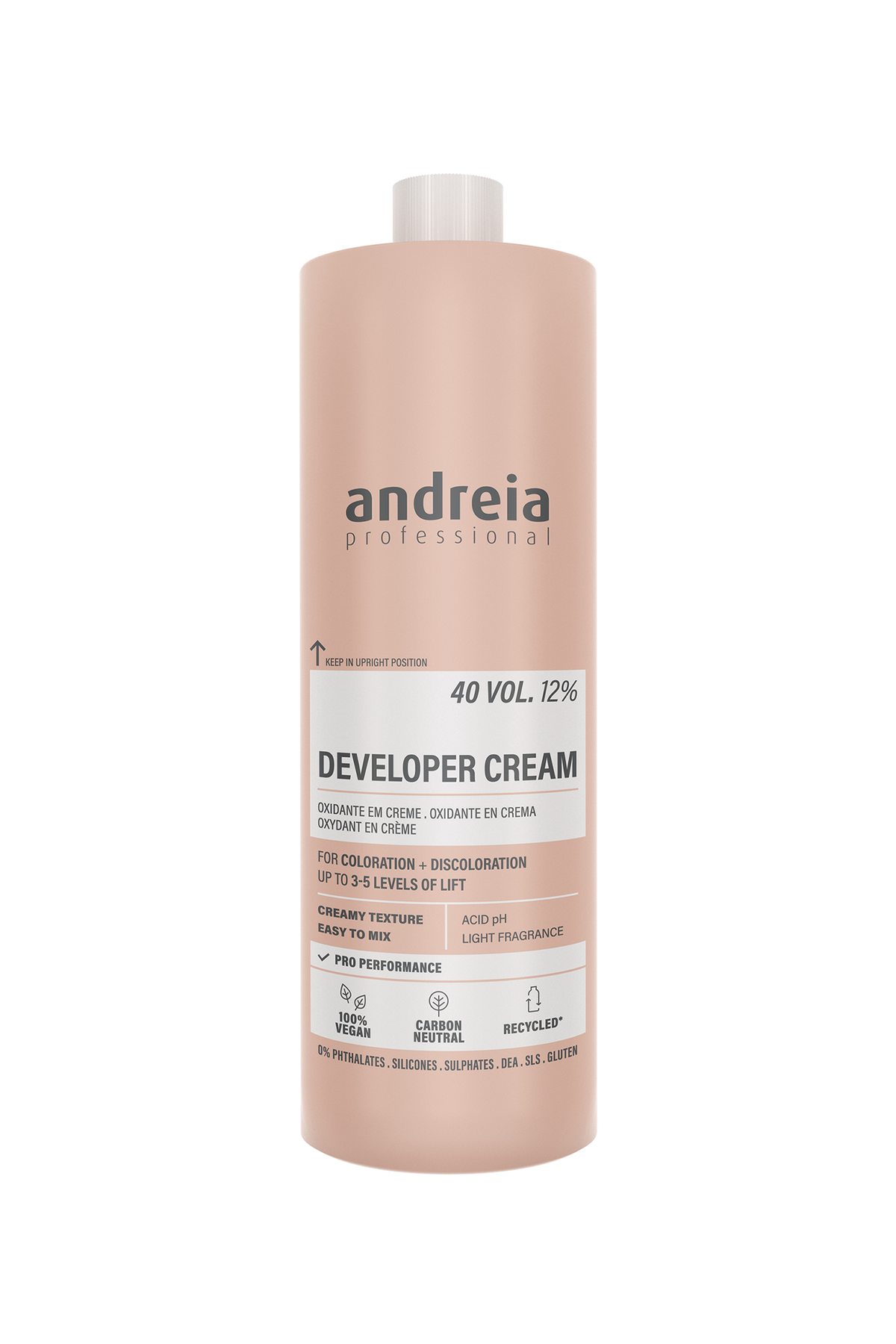 Andreia Professional – Crema Reveladora para Coloración y Decoloración 150 ml / 1000 ml