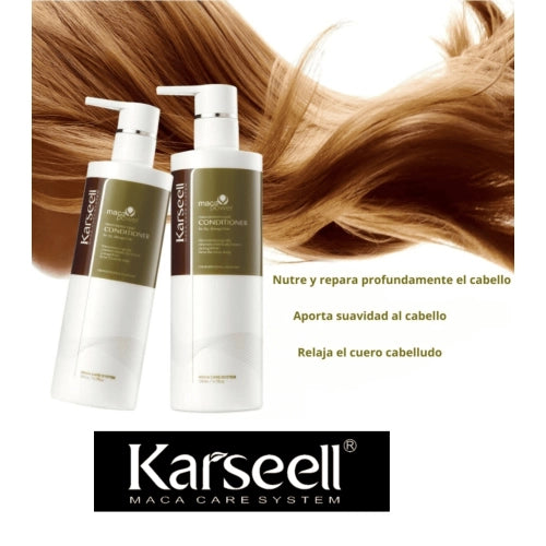 KARSEELL Acondicionador Maca Reparador | 500ML Limpiador capilar cabello seco y dañado (copia)