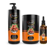 Be´Shyne® Kit Champú 1L + Mascarilla 1L+ Aceite  de Batana , muy nutritivo