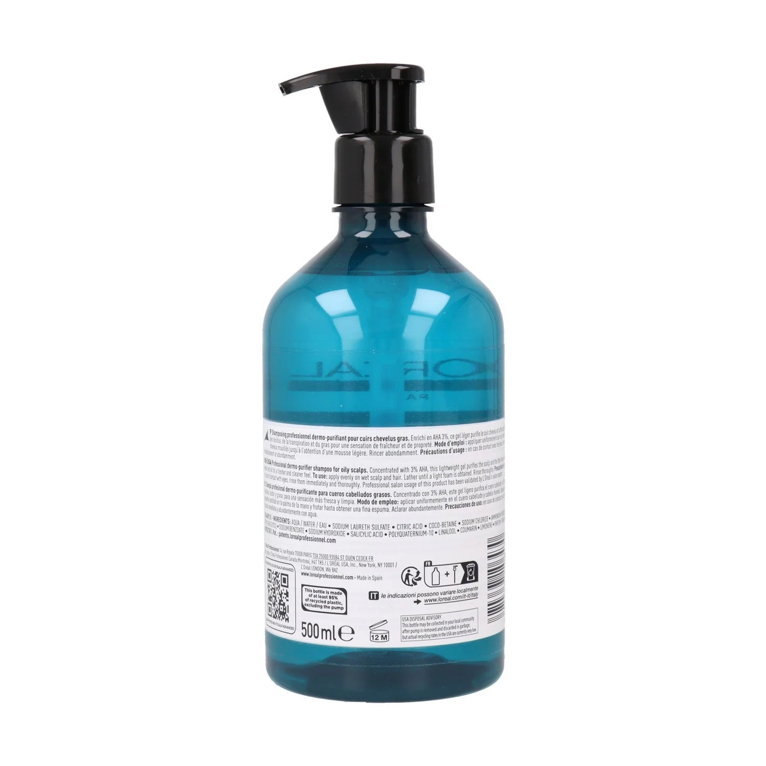 L’Oréal Expert Scalp Advanced Anti-Grasa Champú 500/1500 ml