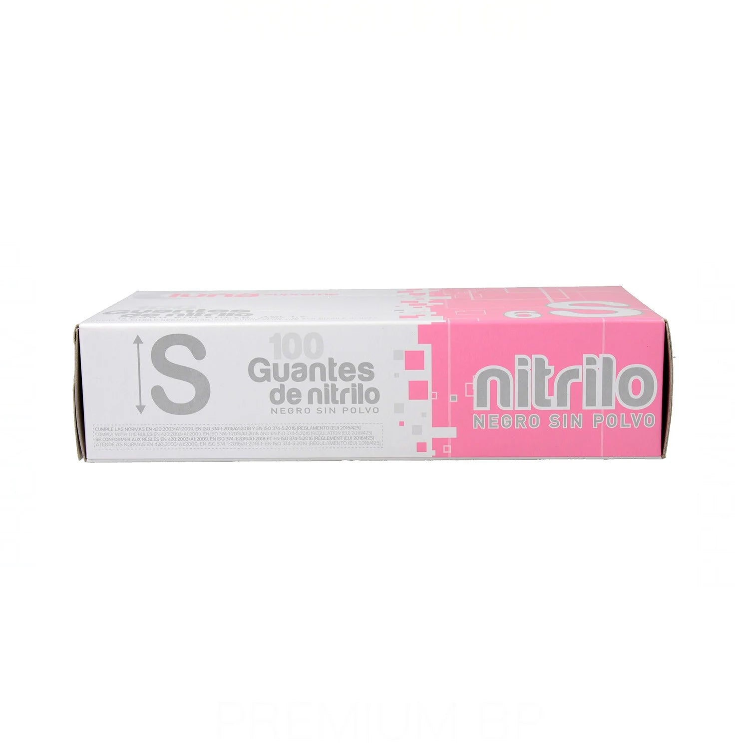 Guantes Nitrilo Negro Polvo Talla-S 100 Unidades