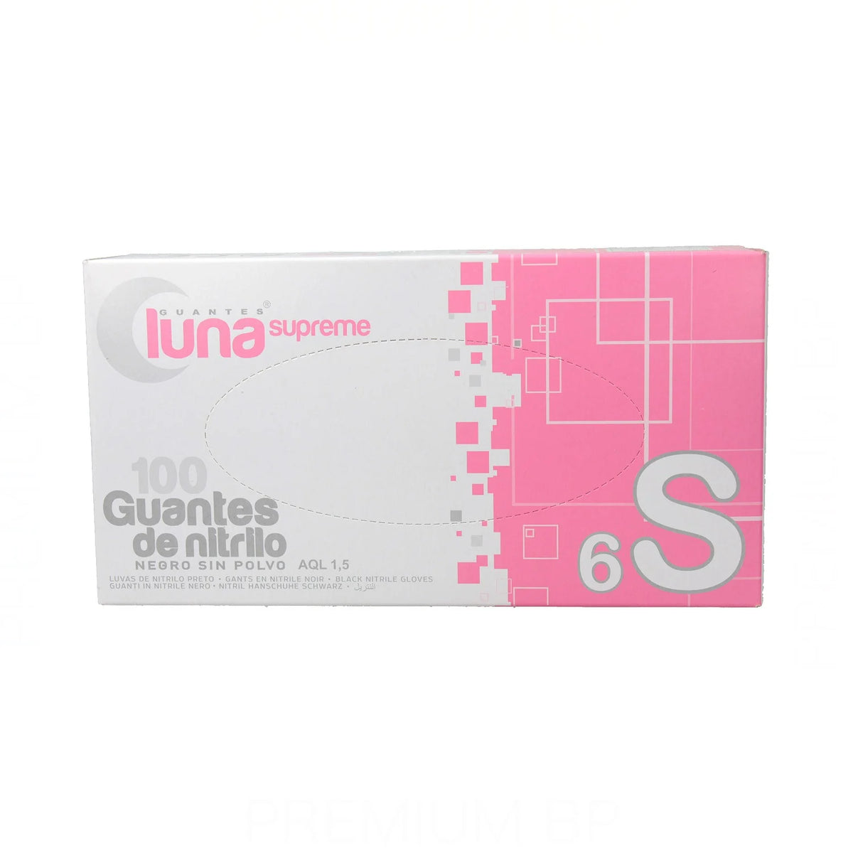 Guantes Nitrilo Negro Polvo Talla-S 100 Unidades